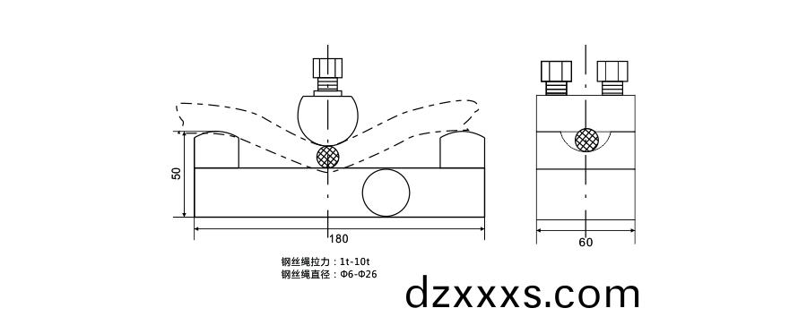 BCQ旁壓(ya)式傳(chuan)感器(qi)尺寸(cun)圖